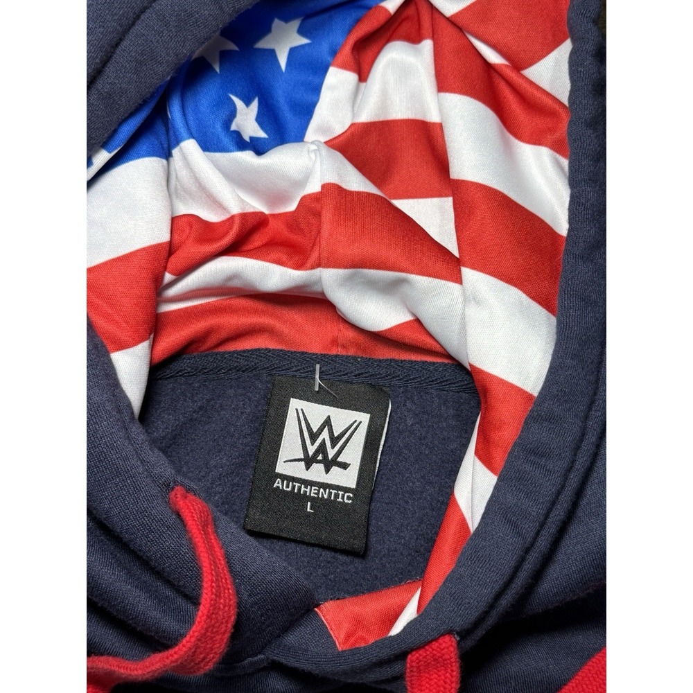 WWE Cody Rhodes American Nightmare Hoodie Navy Blue Patriotic Mens Large - Picture 5 of 8